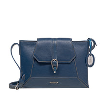 Load image into Gallery viewer, Hydor 01 Blue Leather Shoulder Bag
