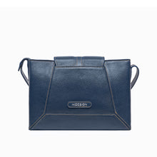 Load image into Gallery viewer, Hydor 01 Blue Leather Shoulder Bag
