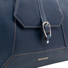 Load image into Gallery viewer, Hydor 01 Blue Leather Shoulder Bag
