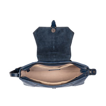 Load image into Gallery viewer, Hydor 01 Blue Leather Shoulder Bag
