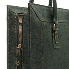 Load image into Gallery viewer, Hydor 02 Green Leather Tote Bag
