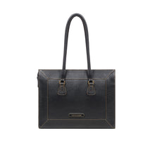 Load image into Gallery viewer, Hydor 02 Black Leather Tote Bag
