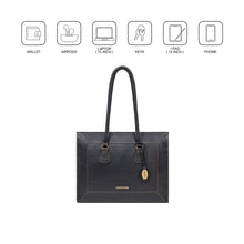 Load image into Gallery viewer, Hydor 02 Black Leather Tote Bag
