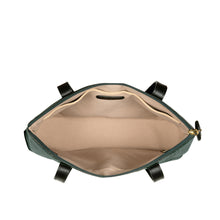 Load image into Gallery viewer, Galaxy 01 Green Leather Tote Bag
