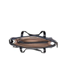 Load image into Gallery viewer, Galaxy 02 Blue Leather Tote Bag
