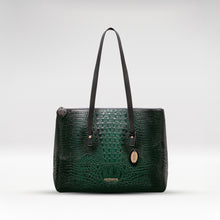 Load image into Gallery viewer, Galaxy 03 Green Leather Tote Bag
