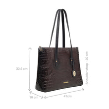 Load image into Gallery viewer, Galaxy 03 Brown Leather Tote Bag

