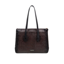 Load image into Gallery viewer, Galaxy 03 Brown Leather Tote Bag

