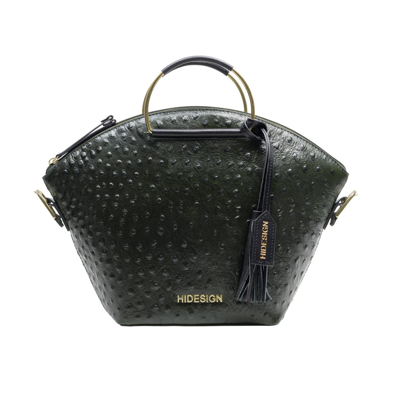 Lunara 01 Green Leather Shoulder Bag