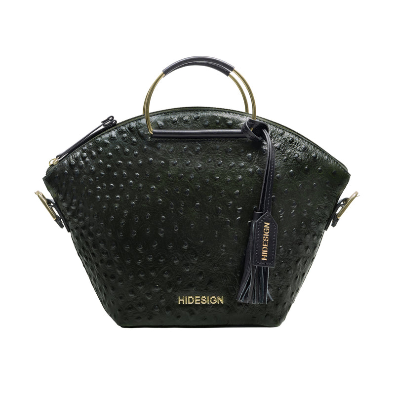 Lunara 01 Green Leather Shoulder Bag