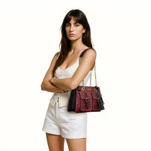 Load image into Gallery viewer, Lunara 02 Red Leather Shoulder Bag
