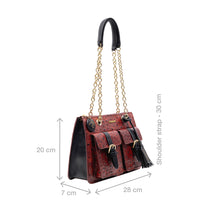 Load image into Gallery viewer, Lunara 02 Red Leather Shoulder Bag
