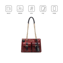 Load image into Gallery viewer, Lunara 02 Red Leather Shoulder Bag
