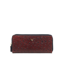 Load image into Gallery viewer, Lunara W1 Red Leather Double Zip Around Wallet

