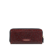 Load image into Gallery viewer, Lunara W1 Red Leather Double Zip Around Wallet
