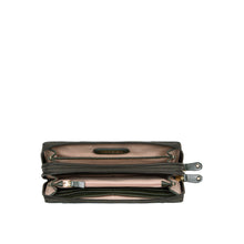 Load image into Gallery viewer, Lunara W1 Green Leather Double Zip Around Wallet
