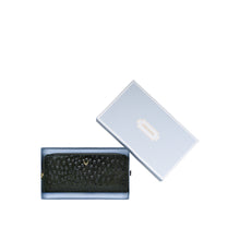 Load image into Gallery viewer, Lunara W1 Green Leather Double Zip Around Wallet
