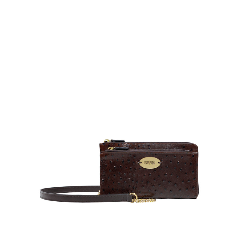 Lunara W2 Brown Leather Sling Wallet