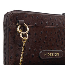 Load image into Gallery viewer, Lunara W2 Brown Leather Sling Wallet
