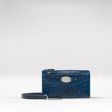 Load image into Gallery viewer, Lunara W2 Blue Leather Sling Wallet
