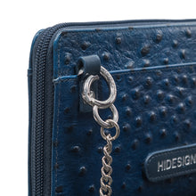 Load image into Gallery viewer, Lunara W2 Blue Leather Sling Wallet
