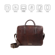 Load image into Gallery viewer, Castor 02 Tan Leather Briefcase

