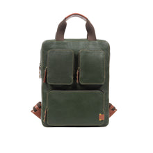 Load image into Gallery viewer, Hydor 03 Green Leather Backpack
