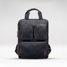 Load image into Gallery viewer, Hydor 03 Black Leather Backpack
