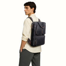 Load image into Gallery viewer, Hydor 03 Black Leather Backpack
