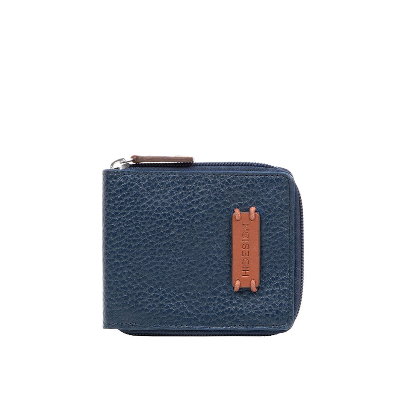 Hydor W1 Blue Leather Bi Fold Wallet