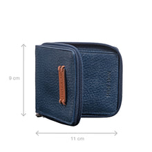 Load image into Gallery viewer, Hydor W1 Blue Leather Bi Fold Wallet
