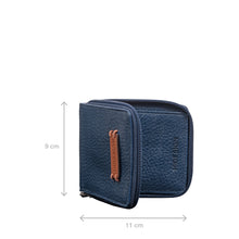 Load image into Gallery viewer, Hydor W1 Blue Leather Bi Fold Wallet
