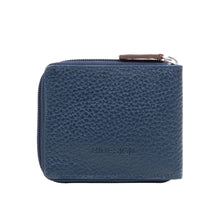 Load image into Gallery viewer, Hydor W1 Blue Leather Bi Fold Wallet
