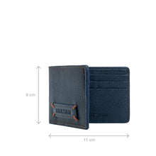 Load image into Gallery viewer, Hydor W2 Blue Leather Bi Fold Wallet
