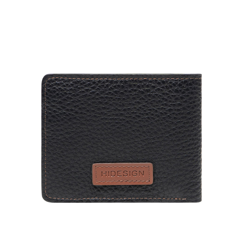 Hydor W3 Black Leather Bi Fold Wallet