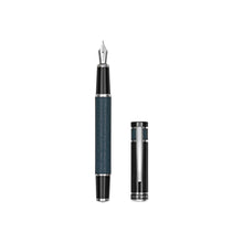 Load image into Gallery viewer, Dupleix Blue Leather Fountain Pen
