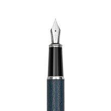 Load image into Gallery viewer, Dupleix Blue Leather Fountain Pen
