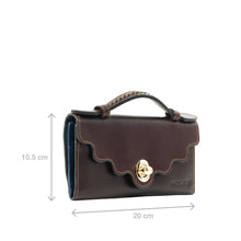 Load image into Gallery viewer, Comtesse W2 Purple Leather Tri-Fold Wallet
