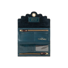 Load image into Gallery viewer, Comtesse W2 Purple Leather Tri-Fold Wallet
