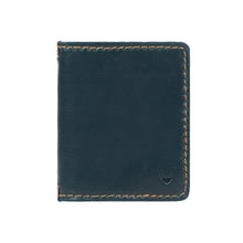 Load image into Gallery viewer, Baron W1 Blue Leather Bi-Fold Wallet
