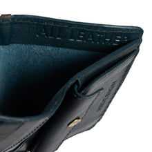 Load image into Gallery viewer, Baron W1 Blue Leather Bi-Fold Wallet
