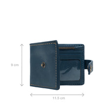 Load image into Gallery viewer, Baron W2 Blue Leather Bi-Fold Wallet
