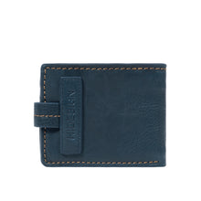 Load image into Gallery viewer, Baron W2 Blue Leather Bi-Fold Wallet
