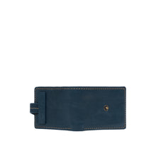 Load image into Gallery viewer, Baron W2 Blue Leather Bi-Fold Wallet
