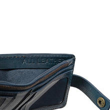 Load image into Gallery viewer, Baron W2 Blue Leather Bi-Fold Wallet
