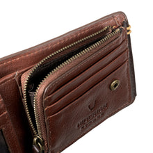 Load image into Gallery viewer, Viscounti W1 Tan Leather Tri-Fold Wallet
