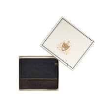 Load image into Gallery viewer, Viscounti W1 Black Leather Tri-Fold Wallet
