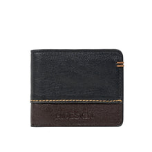 Load image into Gallery viewer, Viscounti W1 Black Leather Tri-Fold Wallet
