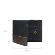 Load image into Gallery viewer, Viscounti W1 Black Leather Tri-Fold Wallet
