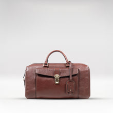 Load image into Gallery viewer, Viscounti 03 Tan Leather Duffle Bag

